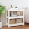 vidaXL - Wandtafel - 80x40x74 - cm - massief - grenenhout - wit