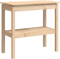 vidaXL - Wandtafel - 80x40x75 - cm - massief - grenenhout