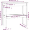 vidaXL - Wandtafel - 80x40x75 - cm - massief - grenenhout