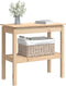 vidaXL - Wandtafel - 80x40x75 - cm - massief - grenenhout