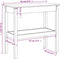 vidaXL - Wandtafel - 80x40x75 - cm - massief - grenenhout