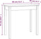 vidaXL - Wandtafel - 80x40x75 - cm - massief - grenenhout