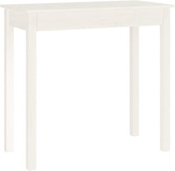 vidaXL - Wandtafel - 80x40x75 - cm - massief - grenenhout - wit