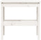 vidaXL - Wandtafel - 80x40x75 - cm - massief - grenenhout - wit