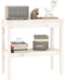 vidaXL - Wandtafel - 80x40x75 - cm - massief - grenenhout - wit