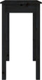 vidaXL - Wandtafel - 80x40x75 - cm - massief - grenenhout - zwart