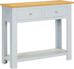 vidaXL - Wandtafel - 83x30x73 - cm - massief - eikenhout
