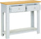 vidaXL - Wandtafel - 83x30x73 - cm - massief - eikenhout