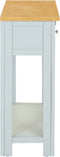 vidaXL - Wandtafel - 83x30x73 - cm - massief - eikenhout