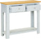 vidaXL - Wandtafel - 83x30x73 - cm - massief - eikenhout