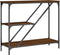 vidaXL - Wandtafel - 88,5x30x75 - cm - bewerkt - hout - bruin - eikenkleur