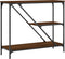 vidaXL - Wandtafel - 88,5x30x75 - cm - bewerkt - hout - bruin - eikenkleur