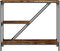 vidaXL - Wandtafel - 88,5x30x75 - cm - bewerkt - hout - gerookt - eikenkleurig