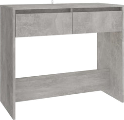 vidaXL - Wandtafel - 89x41x76,5 - cm - bewerkt - hout - betongrijs