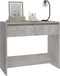 vidaXL - Wandtafel - 89x41x76,5 - cm - bewerkt - hout - betongrijs