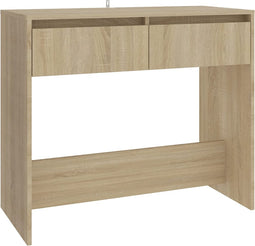 vidaXL - Wandtafel - 89x41x76,5 - cm - bewerkt - hout - sonoma - eikenkleurig