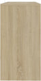 vidaXL - Wandtafel - 89x41x76,5 - cm - bewerkt - hout - sonoma - eikenkleurig