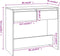 vidaXL - Wandtafel - 89x41x76,5 - cm - bewerkt - hout - sonoma - eikenkleurig