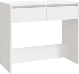 vidaXL - Wandtafel - 89x41x76,5 - cm - bewerkt - hout - wit