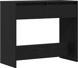 vidaXL - Wandtafel - 89x41x76,5 - cm - spaanplaat - zwart - eikenkleurig