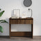 vidaXL - Wandtafel - 89x41x76,5 - cm - staal - bruin - eikenkleur
