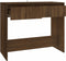vidaXL - Wandtafel - 89x41x76,5 - cm - staal - bruin - eikenkleur
