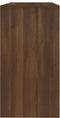 vidaXL - Wandtafel - 89x41x76,5 - cm - staal - bruin - eikenkleur