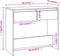 vidaXL - Wandtafel - 89x41x76,5 - cm - staal - zwart