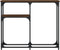 vidaXL - Wandtafel - 90x22,5x75 - cm - bewerkt - hout - bruin - eikenkleur