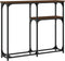 vidaXL - Wandtafel - 90x22,5x75 - cm - bewerkt - hout - bruin - eikenkleur