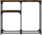 vidaXL - Wandtafel - 90x22,5x75 - cm - bewerkt - hout - gerookt - eikenkleurig