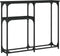 vidaXL - Wandtafel - 90x22,5x75 - cm - bewerkt - hout - zwart