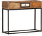 vidaXL - Wandtafel - 90x30x75 - cm - massief - gerecycled - hout - goudkleurig