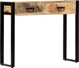 vidaXL - Wandtafel - 90x30x75 - cm - massief - mangohout