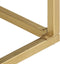 vidaXL - Wandtafel - 90x30x75 - cm - massief - mangohout - zwart - en - goudkleurig