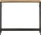 vidaXL - Wandtafel - 90x30x75 - cm - massief - ruw - mangohout - en - ijzer