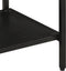 vidaXL - Wandtafel - 90x30x75 - cm - massief - ruw - mangohout - en - ijzer