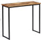 vidaXL - Wandtafel - 90x30x76 - cm - massief - gerecycled - teakhout