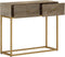 vidaXL - Wandtafel - 90x30x76 - cm - massief - mangohout - en - ijzer