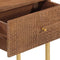 vidaXL - Wandtafel - 90x30x76 - cm - massief - mangohout - en - ijzer
