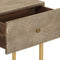 vidaXL - Wandtafel - 90x30x76 - cm - massief - mangohout - en - ijzer