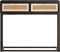 vidaXL - Wandtafel - 90x30x76 - cm - massief - mangohout - en - ijzer - zwart