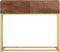 vidaXL - Wandtafel - 90x30x76 - cm - massief - mangohout - en - ijzer