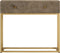 vidaXL - Wandtafel - 90x30x76 - cm - massief - mangohout - en - ijzer