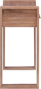 vidaXL - Wandtafel - 90x35x75 - cm - massief - teakhout