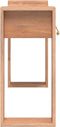 vidaXL - Wandtafel - 90x35x75 - cm - massief - teakhout