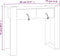 vidaXL - Wandtafel - 90x35x75 - cm - massief - teakhout