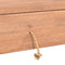 vidaXL - Wandtafel - 90x35x75 - cm - massief - teakhout