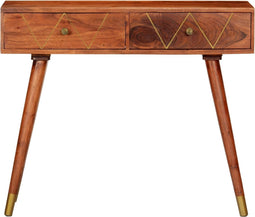 vidaXL - Wandtafel - 90x35x76 - cm - massief - acaciahout