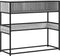 vidaXL - Wandtafel - 90x35x80 - cm - bewerkt - hout - grijs - sonoma - eikenkleurig